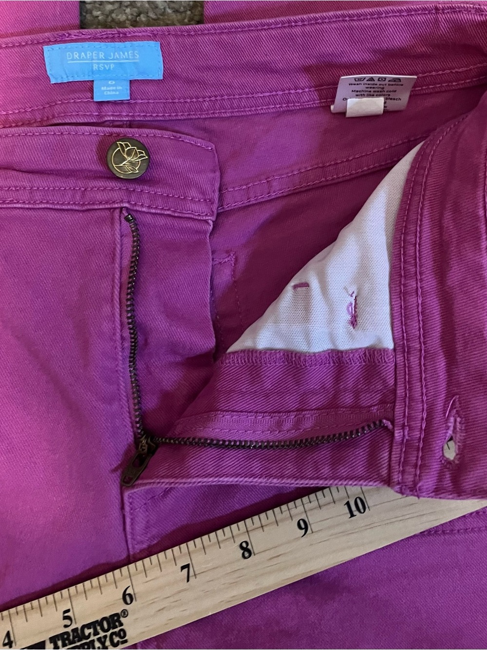 Draper James Slash Pocket Wide Leg Pants size 6 - Picture 13 of 14